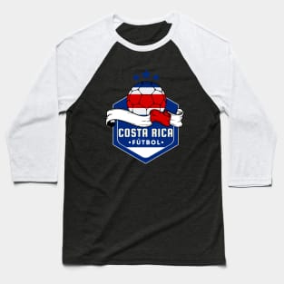 Costa Rica Futbol Baseball T-Shirt